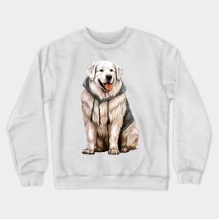 Winter Great Pyrenees Dog Crewneck Sweatshirt